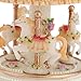 Laxury Windup 3-horse Carousel Music Box Artware/Gift Melody Castle in the Sky Pink/Purple/Blue/Gold Shade for Option