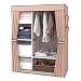 Produktbild UDEAR Kleiderschrank Stoff Storage Wardrobe Bedroom Furniture Kleiderschrnke mit a Kleiderstange