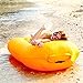 Produktbild JKHOIUH Schwimmendes Schwimmbett for Erwachsene Aufblasbarer Freizeit-Liegestuhl for Die Freizeit Aufblasbares Schwimmbett for Die Strandschwimmen Schwimmende Reihe (Color : Orange)
