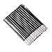 50Pcs Disposable Cosmetic Lip Brush Lipstick Gloss Wands Applicator Makeup Tool Brush (Black)