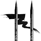 NYX Professional Makeup Eyeliner Feutre Epic Ink Liner, Waterproof, Lot de 2, Black