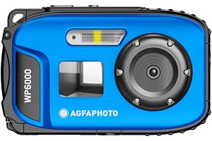 AGFA Photo Realishot WP6000 - vattentät digitalkamera, 3 m/10 ft, 18 MP, HD-video, 2,4 tum LCD-skärm, 16x digital zoom, autof