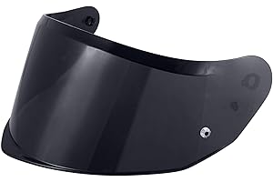 JQF GEAR Visiere Casque Moto pour FF808,Remplacement de Visière de Lentille de Casque de Bouclier de Vent de Moto pour Stream II (Noir)