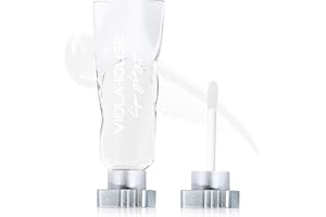 VIOLA HOUSE Brillo de Labios, Lip Tint Stain, Barra de Labios Brillante Maquillaje de Labios No Pegajoso.4ML/0.13Fl.Oz (1 crystal clear)