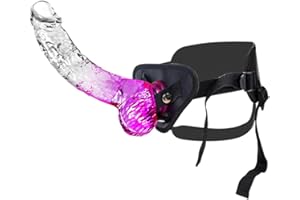 UMANIA Juego de arnés y arnés para principiantes: arnés sexual portátil con consolador pequeño de 17 cm: juguete sexual ideal para parejas y principiantes: masturbación femenina, juegos lésbicos y más