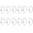 Crysendo 360 Degree Rotating Ear Hook for Wireless Bluetooth Earbuds & Earphones | Anti-Lost, Anti-Slip Comfortable Earhooks | Flexible Replacement Ear Loop Clips (6mm Transparent 12pcs)