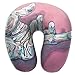 Produktbild Hoklcvd Memory Foam Neck Pillow Hand Touch Glass U-Shape Travel Pillow Ergonomic Contoured Design Washable Cover for Airplane Train Car Bus Office