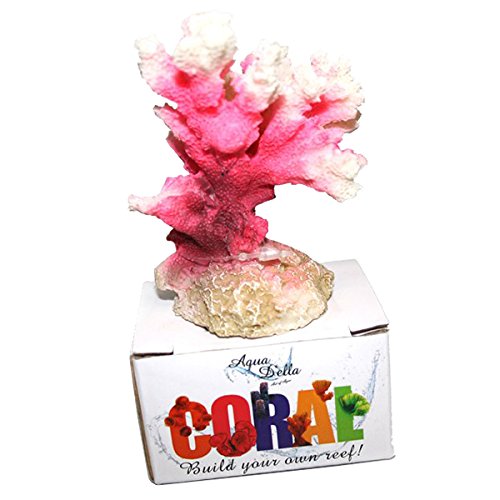 euopet Bernina Internacional Acuario Decoración Aqua Della Memoria de Coral, 10 x 6,8 x 5,5 cm, Color Blanco/Rosa