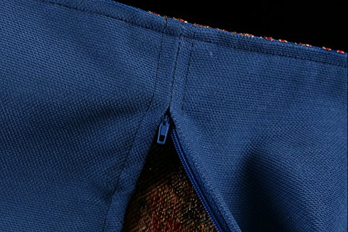 Armadahome Kissenbezug Kissenhülle Sitzkissen cushion cover orientalisch (Marine) - 4