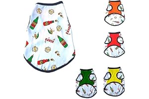 Kitty & The Woof Gang Hoodie T-Shirt for Dogs & Cats Sleeveless Muscle Tee Sando Vest Tank for Small, Medium, Large Dog & cat Puppy Dress Outfit pet Apparel Round Neck Dog t-Shirt 4XL-30