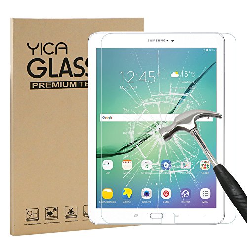 Samsung Galaxy Tab S2 9 7 Schutzfolie Glas Folie Panzerfolie Yica 0 25 mm 9H Hartglas 2 5D  Hohe Transparenz   Fingerabdruck-frei  Blasenfrei  Glasfol