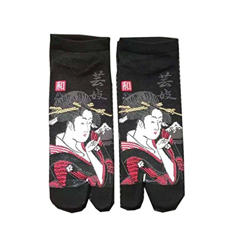 Japanese Style Kimono Sandal Split Toe Tabi Ninja Geta Socks