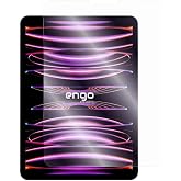 Engo Apple iPad Pro 11 İn&ccedil; 4. Nesil İle Uyumlu Mat Ekran Koruyucu 9H Temperli Kırılmaz Esnek Nano Cam, Parmak İzi Bırakmayan 