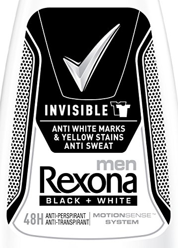 Rexona Men Deo Roll-On Invisible Black + White Anti-Transpirant, 6er Pack (6x 50 ml ) - 3