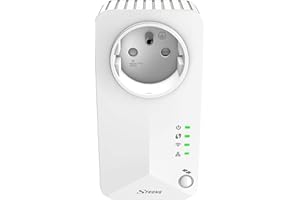 'Strong ripetitore universale 300P (fino a 300 Mbit/s, Presa estraibile filtrata, Porta LAN, 802.11 N/b/g, modalità ripetitore/Punto di accesso, controllo di accesso) Bianco