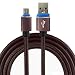 Produktbild PPTV King 7 - HQ Micro USB 2.0 Ladekabel und robuste Steckverbindung aus Aluminium - Micro1 1m Braun
