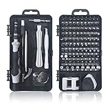 [Neu aktualisierte Schraubendreher set]: Feinmechaniker set ist ein ideales Reparatur werkzeug, Torx bit set wurde auf 115 Stück erweitert, Feinmechaniker set wurde optimiert und kann zur Behebung von Reparatur problemen für elektronische Geräte, computer iphone ipad Tablet Laptop uhren Kamera Modellbau Konsolen.
