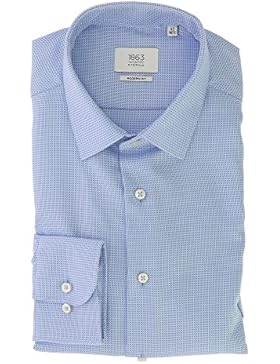 ETERNA Langarm Hemd MODERN FIT Fantasiebindung strukturiert