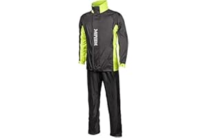 HEVIK Completo Antipioggia Twister nero giallo - HRS109Y