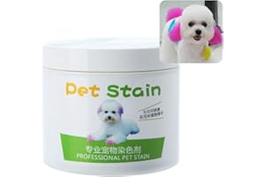 AchidistviQ 100ml Professional Pet Stain Anti Allergic Cat Dog Hair Dye Cream Coloring Agent Dog Hair Care Faded Hair Dye Lovely Pink