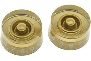 KAISH Confezione da 2 manopole per manopola della velocità della chitarra USA/Imperial Spec LP per gibson Les Pauls o CTS Pentole Gold