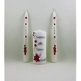 Hochzeitskerze - Name Datum, Geburtstagskerze Geschenk Hochzeit Hochzeitskerzen.