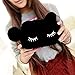 Cute Cartoon Cat Cosmetic Makeup Storage Bag Pen Pencil Pouch Case (Black)
