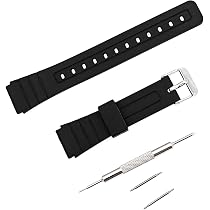2 Cinturini Nylon A Sgancio Rapido 18 Mm Per Casio F-91W - Regolabili, Con Strumento Di Installazione