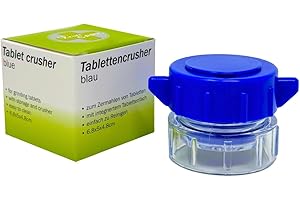 ‎LISACARE LisaCare Tablettenmörser drehen & Tabletten zerkleinern - Pillendose klein im Deckel - Pill crusher - Medikamenten-Mörser - Alltagshilfe Tabletten Zerkleinerer