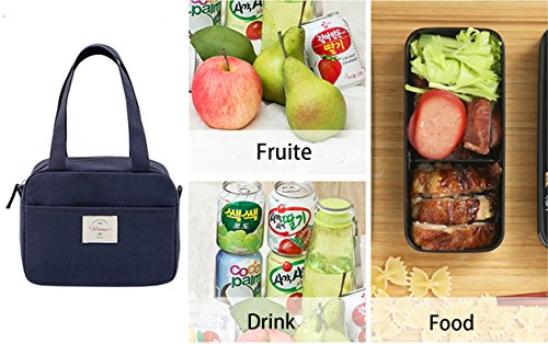 iSuperb Wasserdicht Kühltasche Mtagessen Tsche Isoliert Lunch Taschen Lunch Bag Cooler Bag für Arbeit und Schule 19.5x24x12.5cm (Rot) - 5