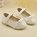 Voberry®1 Pair Cute Retro Style Toddler Baby Girls Soft Kids Bow Flats Casual Walking Princess Shoes (6, White)