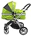 iSafe 2 in 1 Baby Pram System Complete (Lime)