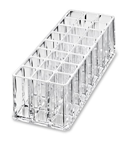 (Begrenzte Angebot Geschenk-Set) Acryl Lipstick & Acryl Lip Gloss Organizer & Beauty Care Halter Geschenk-Set bietet 24 Speicherplatz pro Organizer (48 Space Storage) VonAlegory (Clear) - 3