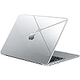 EooCoo Case Compatible for MacBook Air 13.6 inch 2025 2024 2022 M4 M3 M2 A3240 A3113 A2681,[Match Original Machine Color] Ultra-Thin Invisible,High Transparency Laptop Hard Shell Cover-Crystal Clear