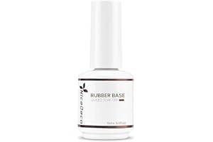 ‎NICEDECO Nicedeco Clear Rubber Base 15ml Rubber Base Gel Clear LED UV Rubber Gel Soak Off Nail Art Maniküre