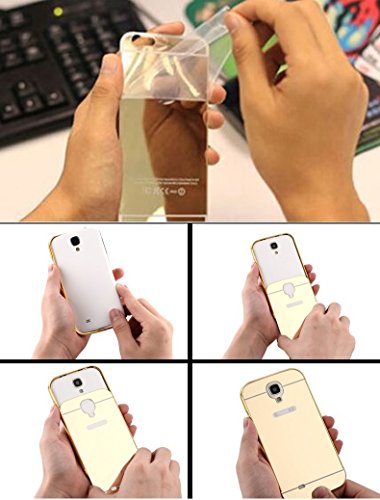 Casefashion Funda Huawei Honor 5A   Huawei Y6 II Caso Carcasa Ultra Slim Thin Metal Frame Bumper Protective Case with Mirror Effect Shockproof Hard PC Back Cover Protector para Huawei Honor 5A   Huawei Y6 II Tel  fono m  vil  Rose Gold 