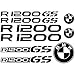 Produktbild Aufkleber Sticker BMW R 1200 GS Ref: moto-006 schwarz