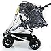 Mountain Buggy Duet TWIN Double RAINCOVER Urban Jungle/Terrain Storm Cover Chrystal Clear Heavy Duty Design