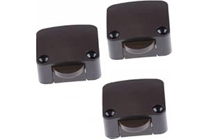 FUCHSWERK 3 interruttori a contatto per porta, armadio, 2 A, 250 V, interruttore a cassapanca, interruttore per porta mobili, interruttore per mobili, colore marrone