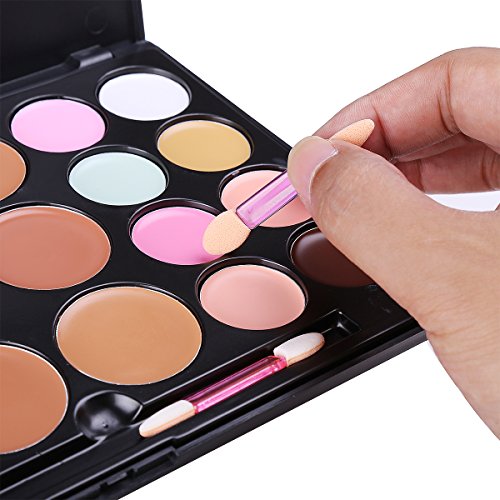VALUE MAKERS® 20 Farben Makeup Concealer Palette Kosmetik Make-up Creme Corrector Mit Multifunktions Powder Bronzer Concealer Make-up Pinsel - 2