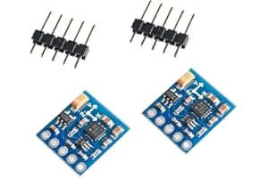 ONPRO 2 Stück GY-271 QMC5883L Drei Achsiges Kompass Magnetometer Sensor Modul 3-Achsen-Elektronikkompass Modul Magnetsensor Modul für Arduino
