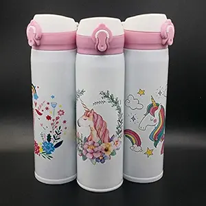 Rangwell Stainless Steel Unicorn Water Bottle, Multicolor, 1 Pc