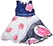 Kuchipoo Baby Girls Party Wear Dress Sleeveless Skirt (KUC-FRK-109, Blue & White, 6month - 18 Months) RS.599.00