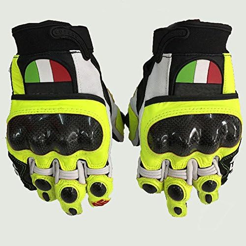 Downhill Black Gloves Fox Motorcycle / Bicycle Fitness Men's Ladies Fur and Leather , yellow , xl