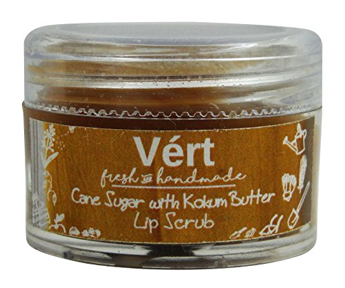Vert Natural Handmade Cane Sugar With Kokum Butter Lip Scrub - 0.3 Ounce Parabens Free