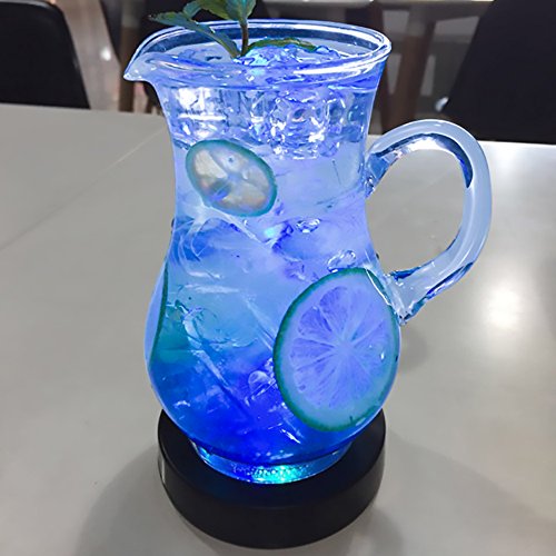 MYTK beleuchteter LED Flaschenuntersetzer als cooler Effekt für Partys und zur Dekoration (Nicht Wiederaufladbare Untersetzer) - 6