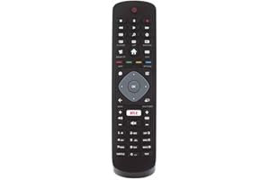 FOXRMT Remplacement telecommande Philips TV pour Telecommande Philips Universelle Ambilight Smart TV