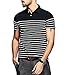 Fanideaz Branded Men’s Half Sleeve Cotton Black and White Striped Polo T Shirt RS.799.00