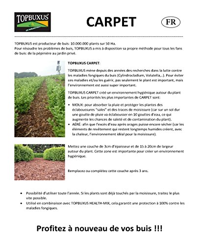TOPBUXUS CARPET, 70L für 5m2, Die definitive Lösung für Buchsbaumpilz wann Kombiniert mit TOPBUXUS HEALTH-MIX, mach es wie der Züchter! - 4