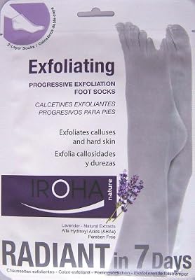 Iroha Paire de chaussettes exfoliantes Lavande